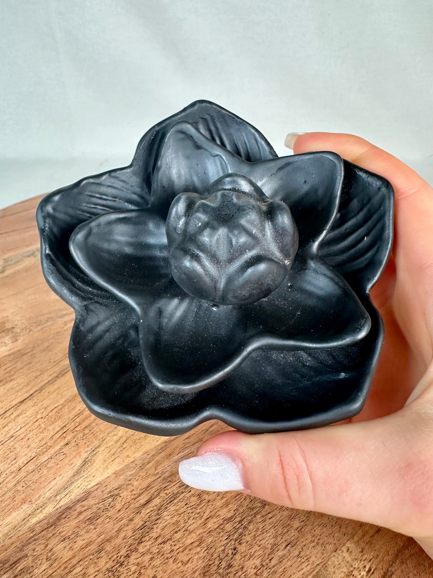 Incense cones backflow holder lotus flower