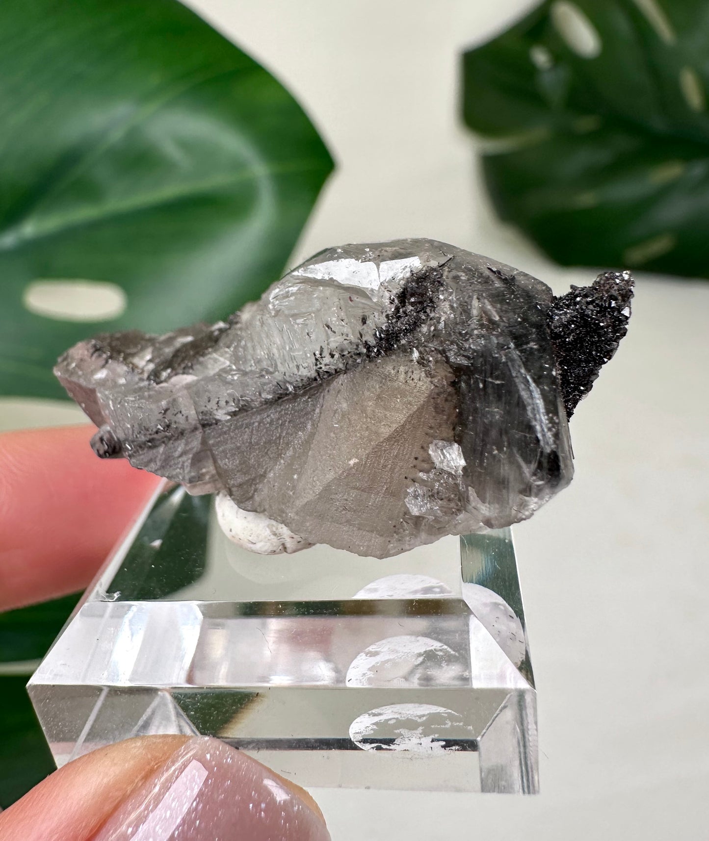 Dogtooth Calcit x Psilomelan x Pyrit x Pagoda Calcit Nr.64DP
