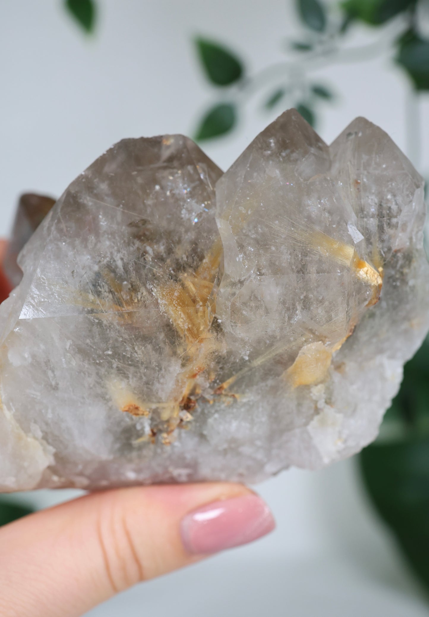 Garden Quartz x Rutilated Cluster No. 150GR