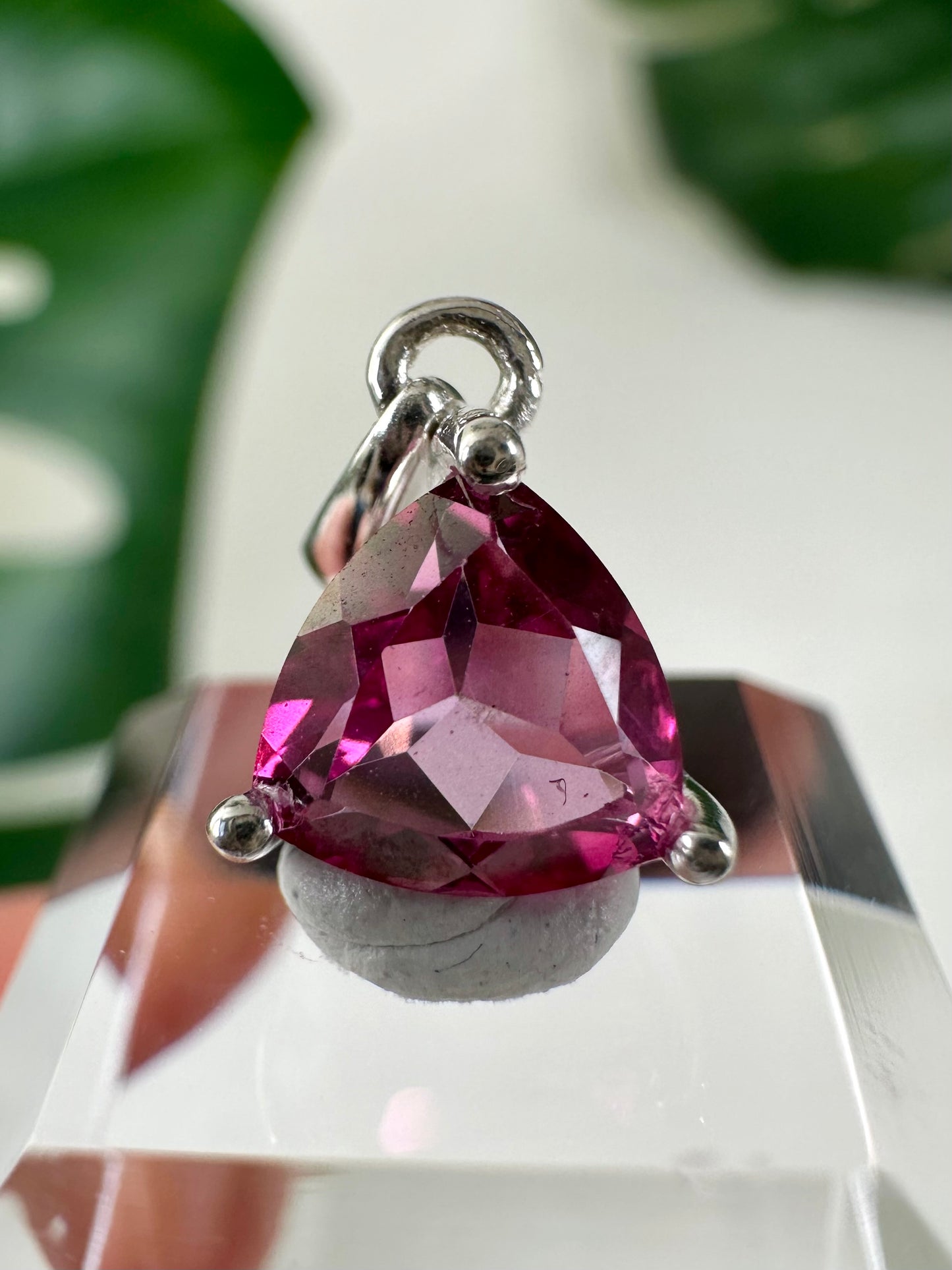 Pink Topaz Pendant in 925 Silver No. 55P7