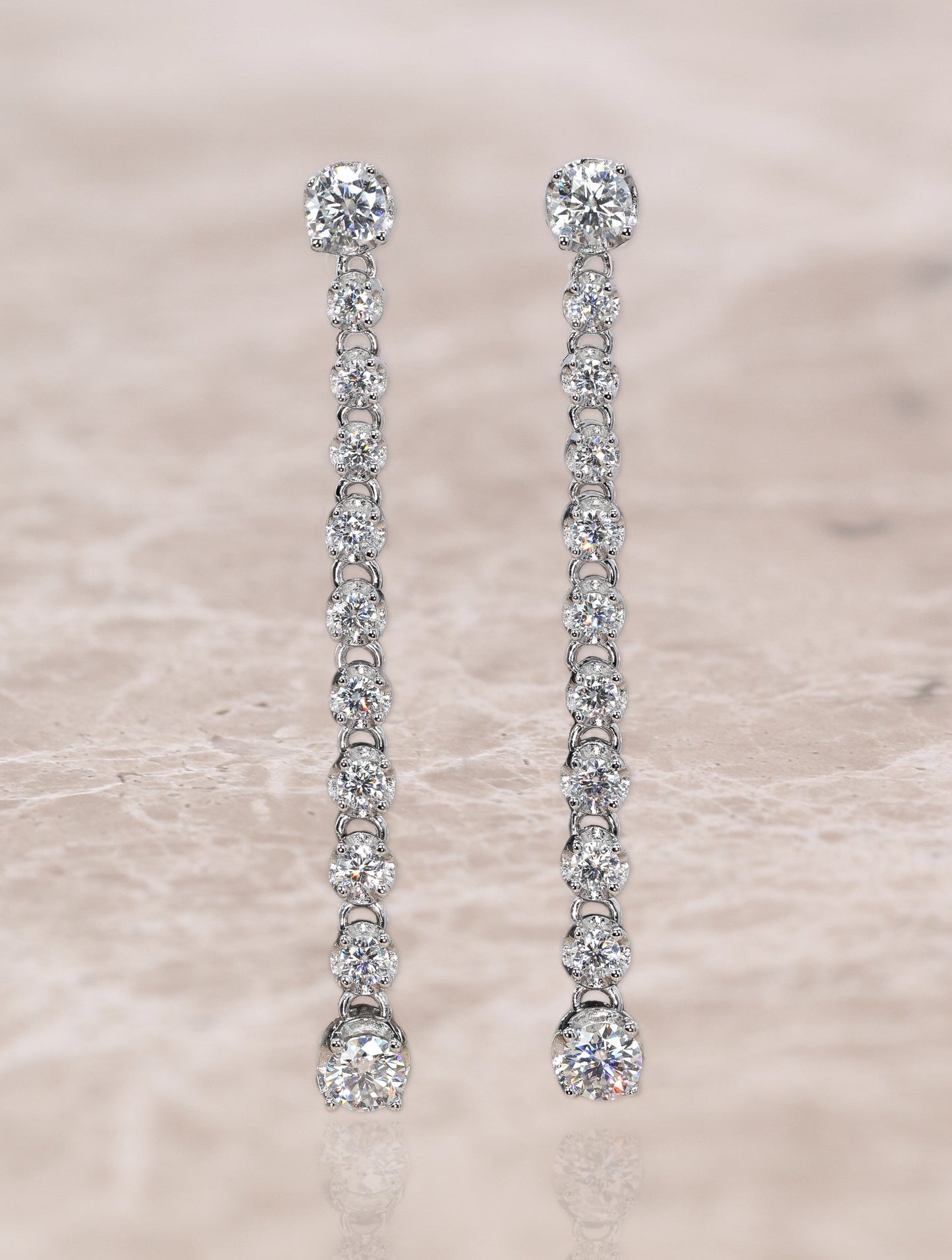 Elenya Moissanite Stud Earrings
