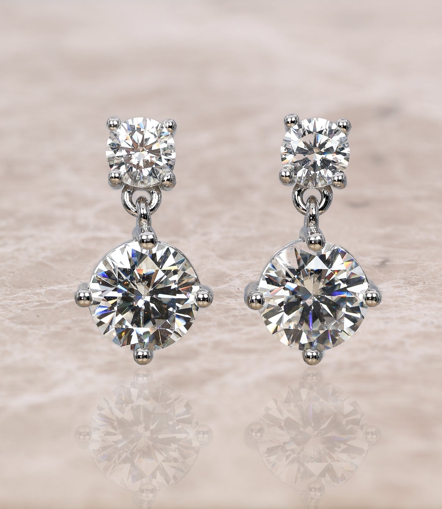 Astra Moissanite Stud Earrings