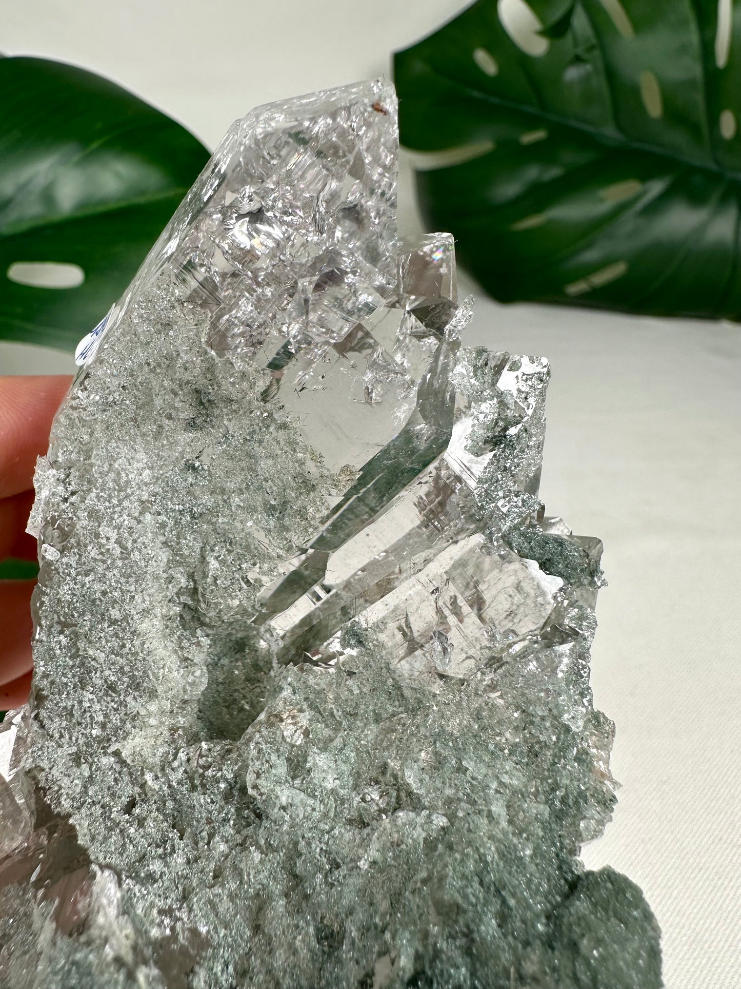 Himalayan Quartz 'Gwindel' with Anatase &amp; Chlorite &amp; Rutile HQ No.1849HG