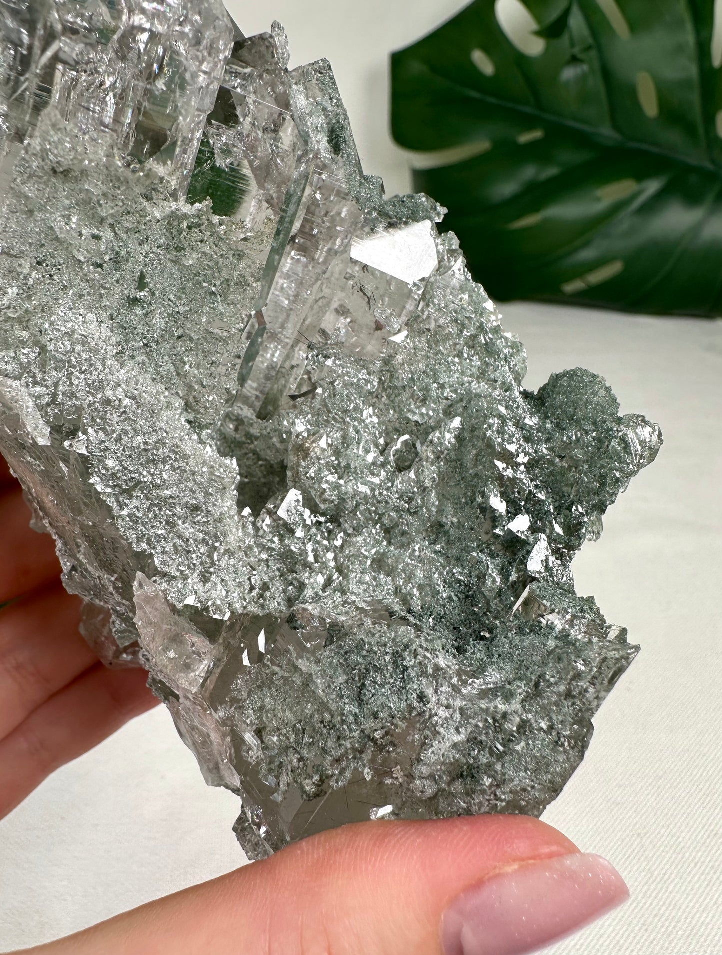 Himalayan Quartz 'Gwindel' with Anatase &amp; Chlorite &amp; Rutile HQ No.1849HG