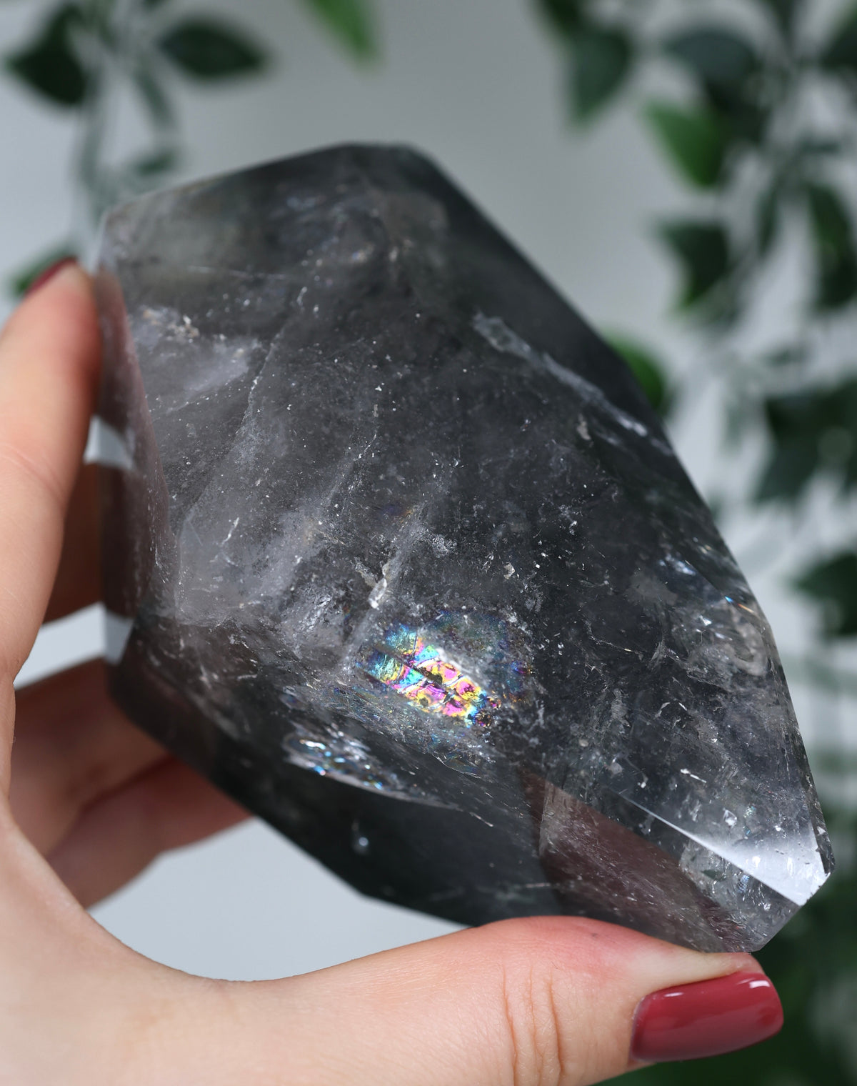 Anthrazit-Schwarzer Rutilquarz Nr.777RQ