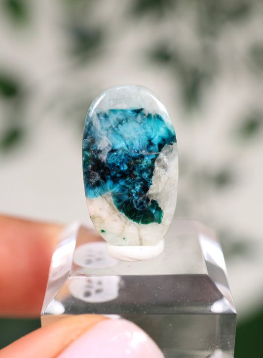Shattuckit x Dioptas x Calcit Oldstock Cabochon Nr.89SC