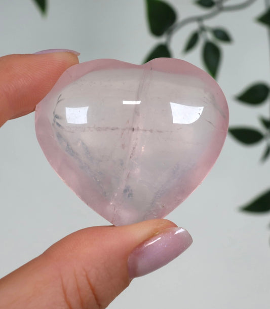 Rose Quartz Heart No. 35RH 