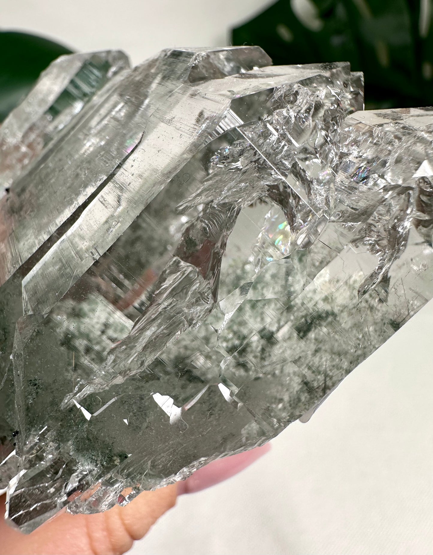 Himalayan Quartz 'Gwindel' with Anatase &amp; Chlorite &amp; Rutile HQ No.1849HG