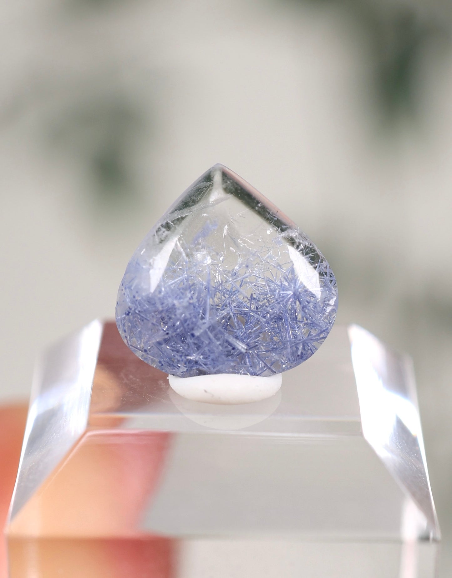 Dumortierit in Quarz Cabochon Nr.69DR