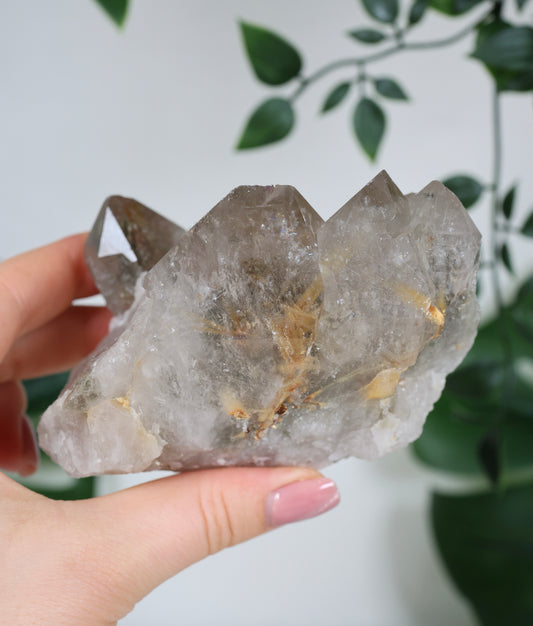 Garden Quartz x Rutilated Cluster No. 150GR
