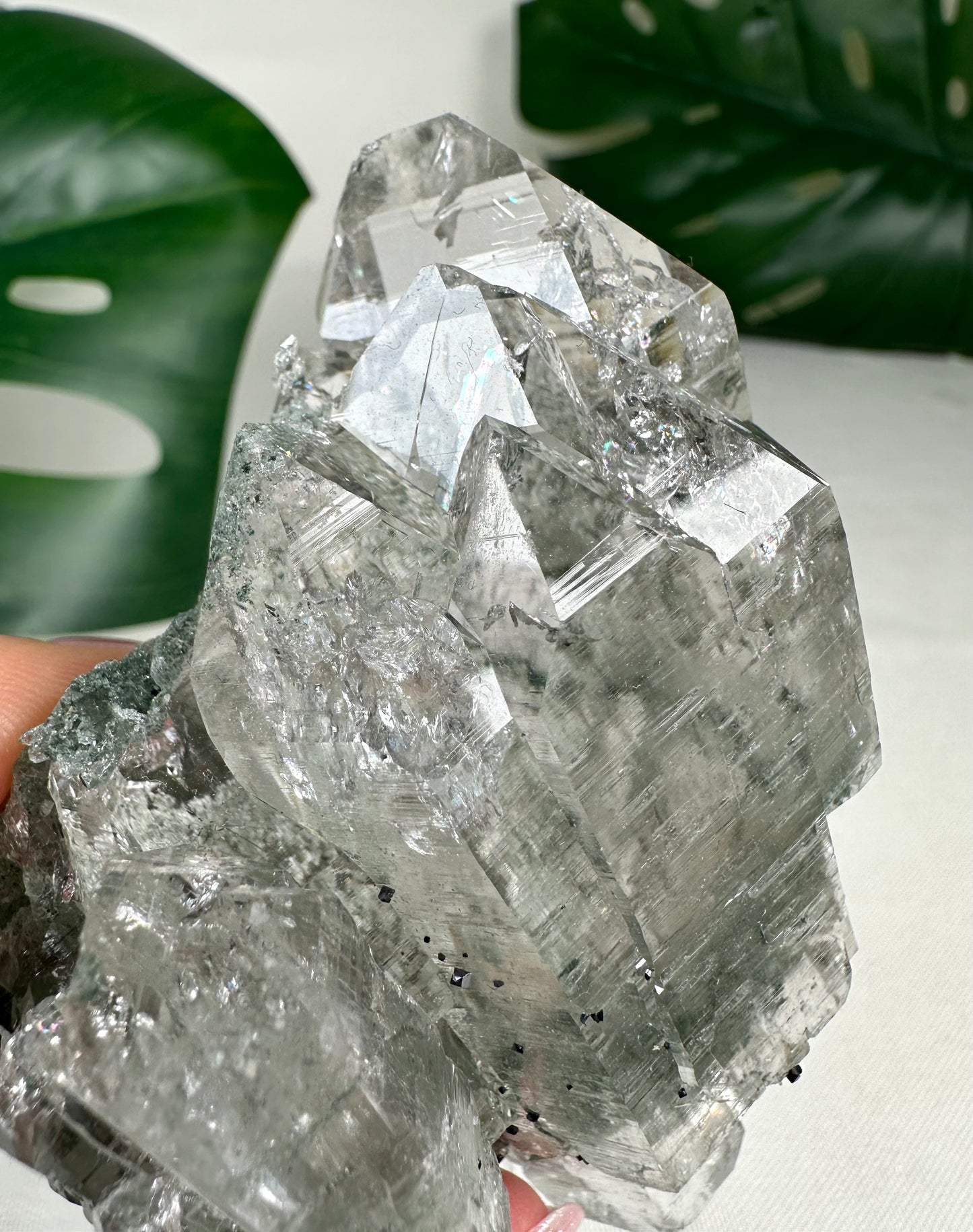 Himalayan Quartz 'Gwindel' with Anatase &amp; Chlorite &amp; Rutile HQ No.1849HG