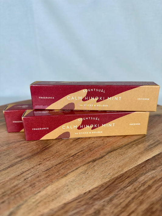 Incense sticks Scentsual Calm Hinoki Mint