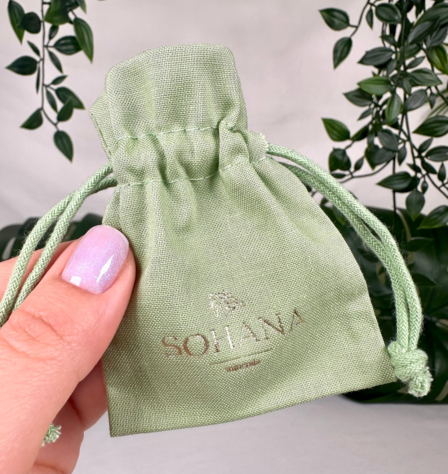 Green Jewelry Bag - Sohana