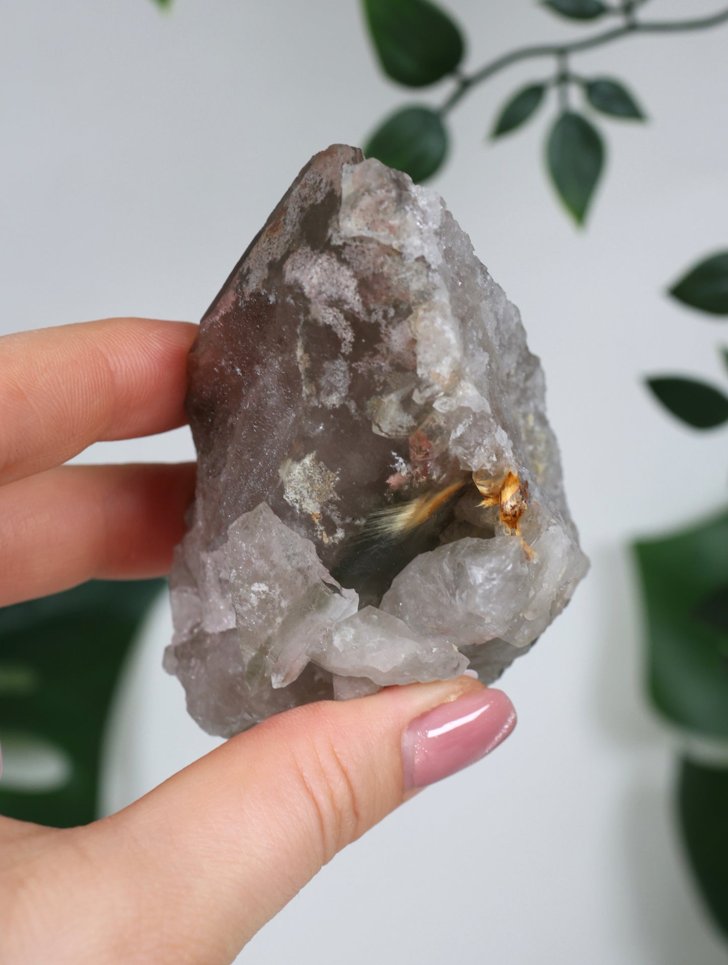 Garden Quartz x Rutile Cluster No.116GR