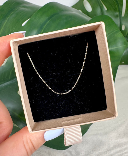Anchor chain 0.8mm - gold 585 - 45cm