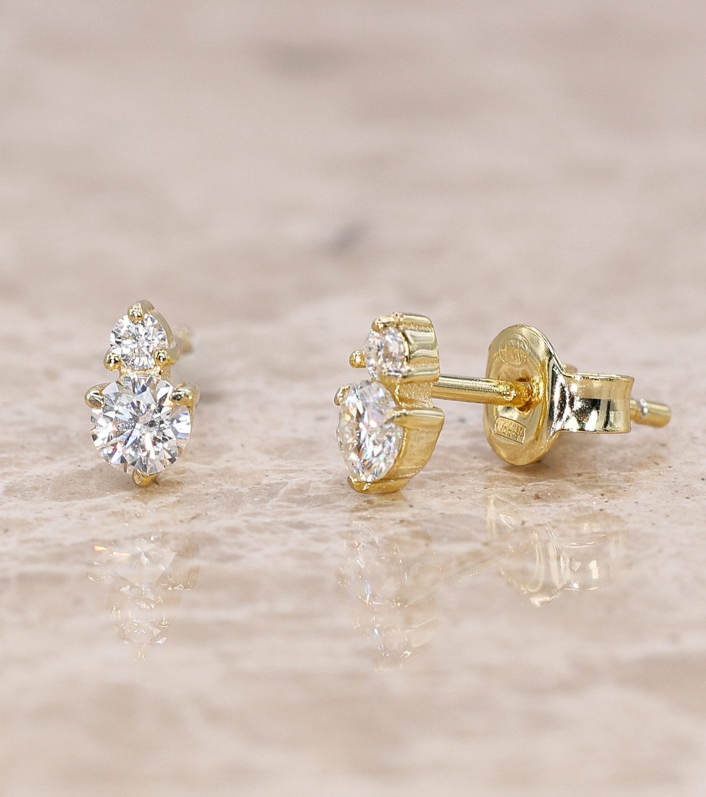 Lume Moissanite Stud Earrings