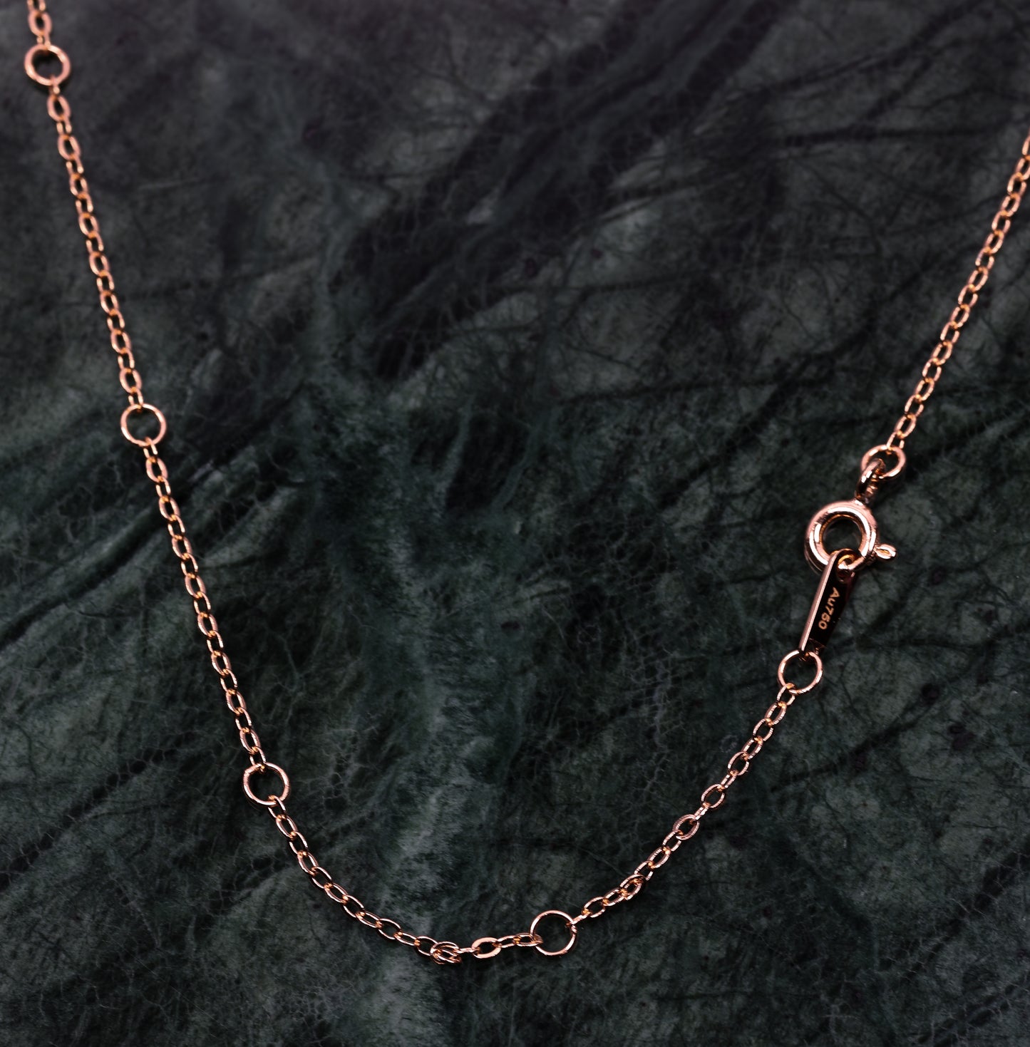 Alira Moissanite Necklace S Rose Gold