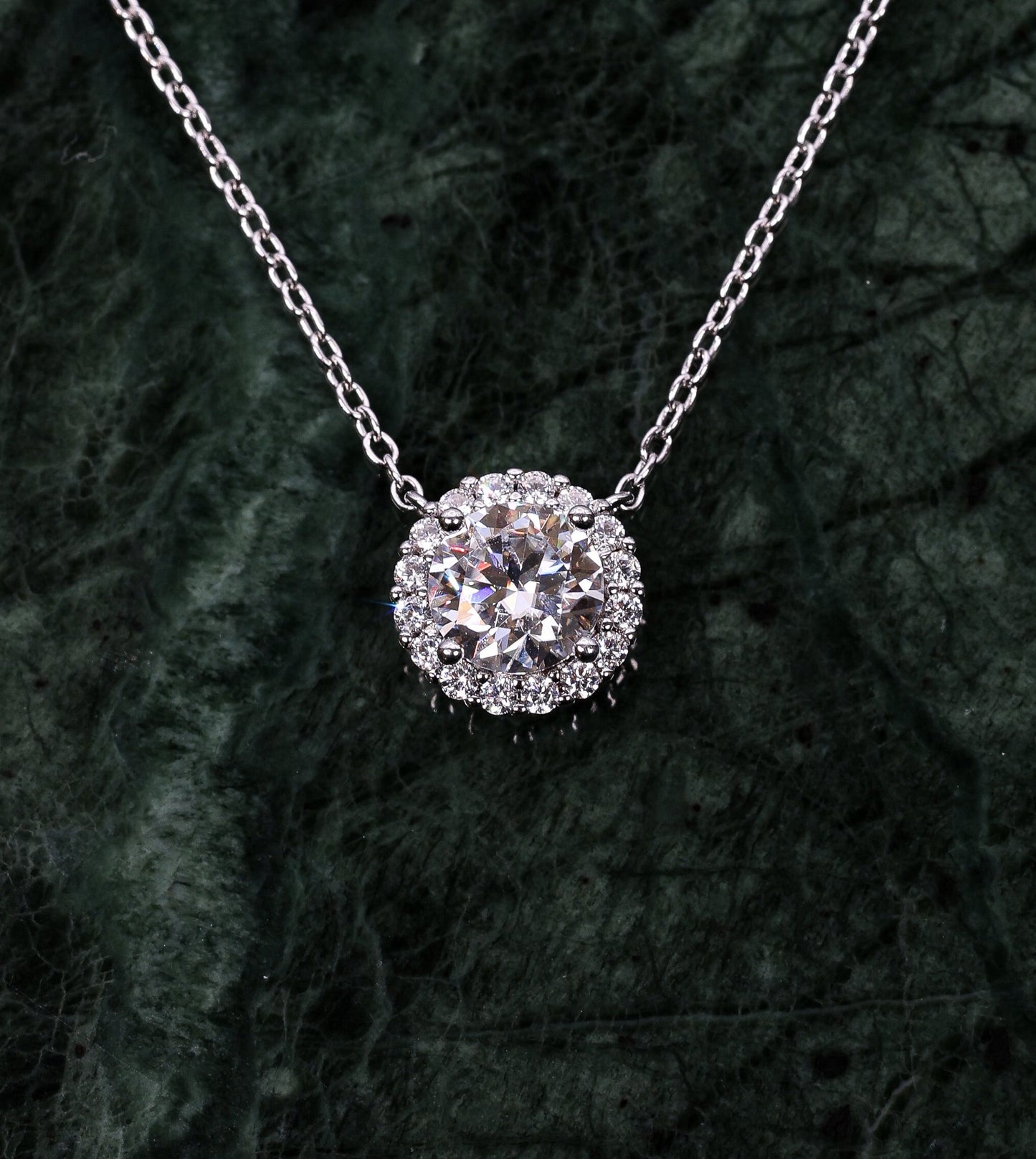 Selene Moissanite Necklace M