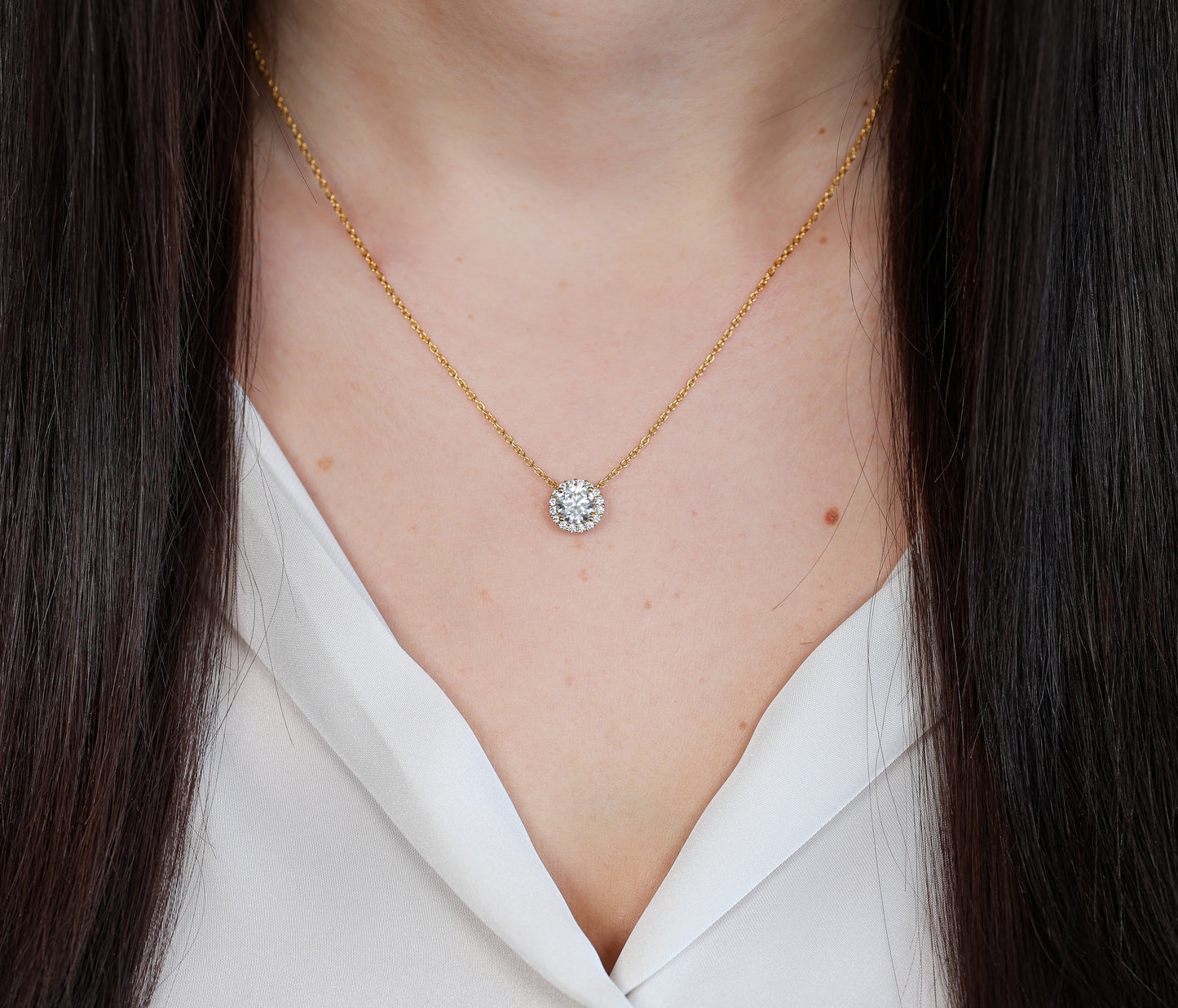 Selene Moissanite Necklace M