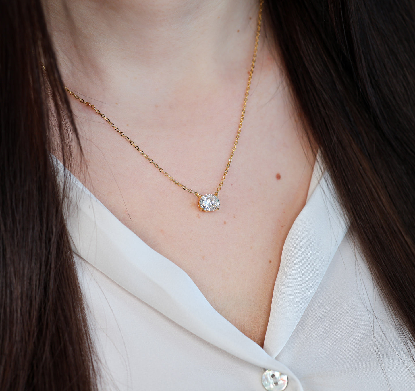 Elara Moissanite Necklace
