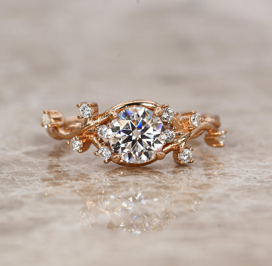 Velora Moissanit Ring Rose Gold