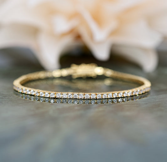 Lumira Moissanite Bracelet 2mm
