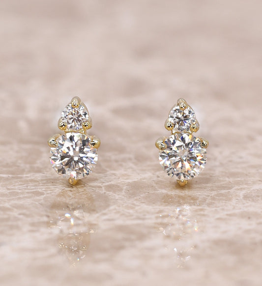 Lume Moissanite Stud Earrings