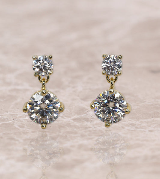 Astra Moissanite Stud Earrings
