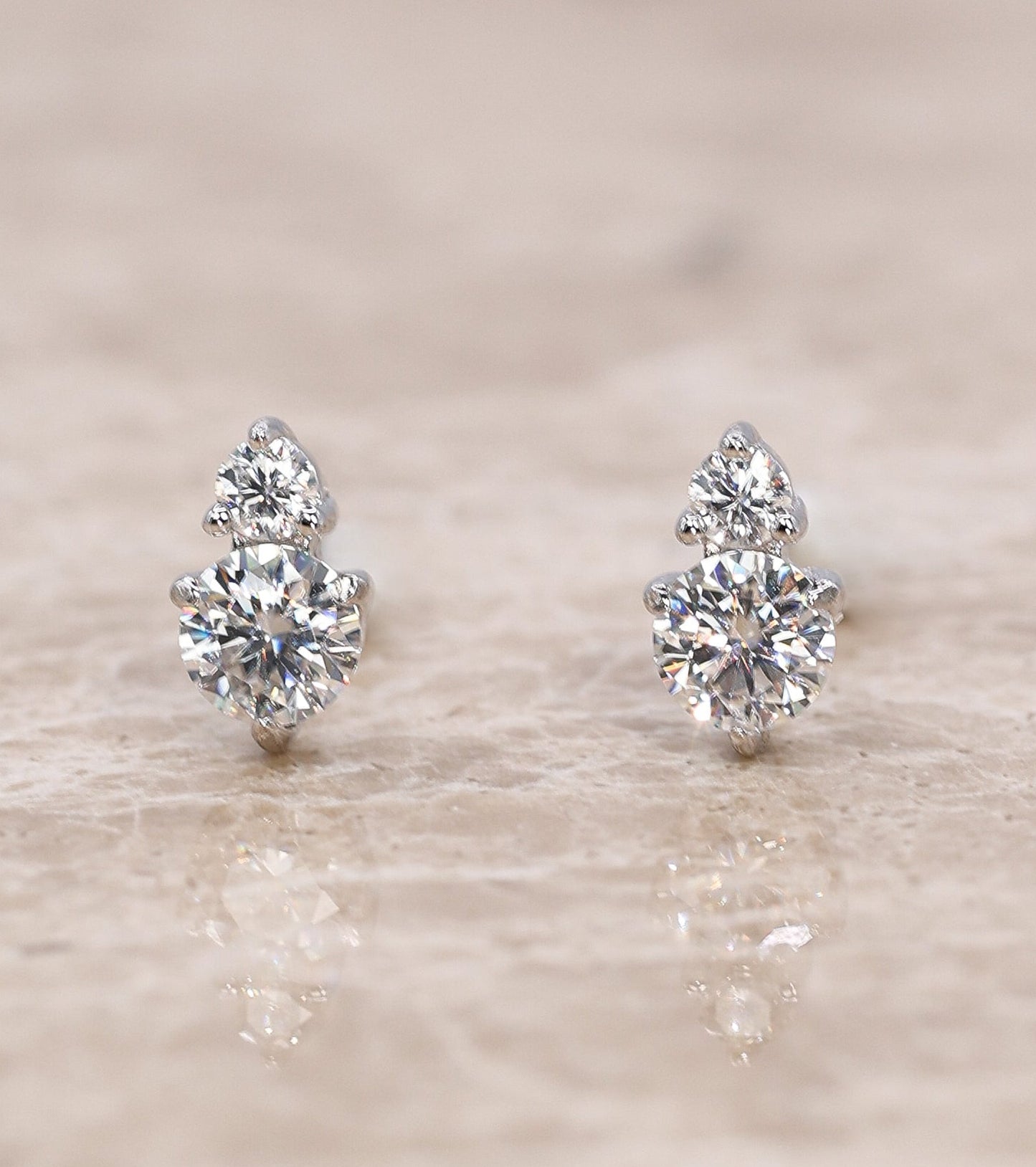 Lume Moissanite Stud Earrings